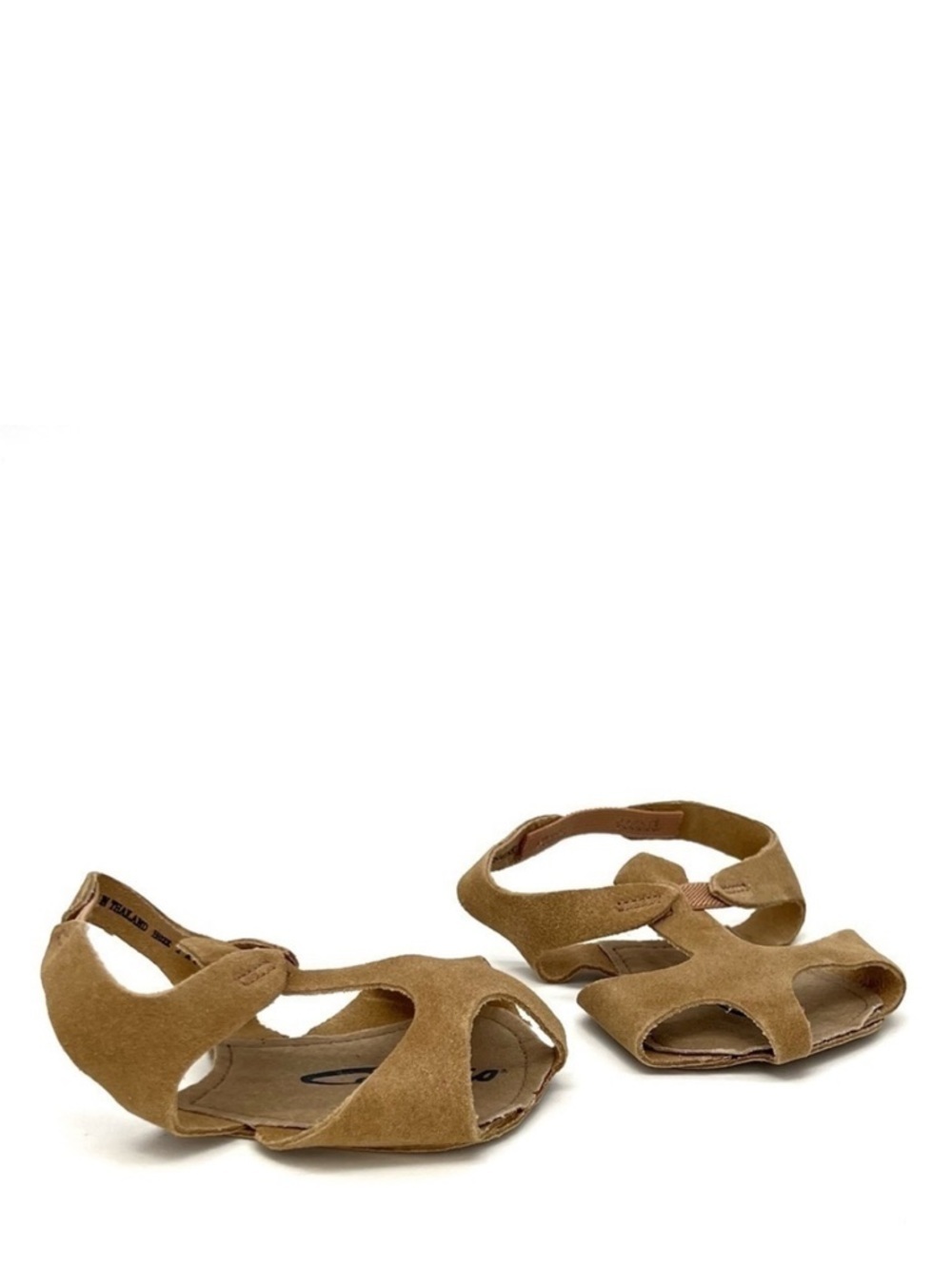 Capezio Hlaf-sole Sandasol Suede Leather Size 3 H03X Light Suntan Dance New NWT
